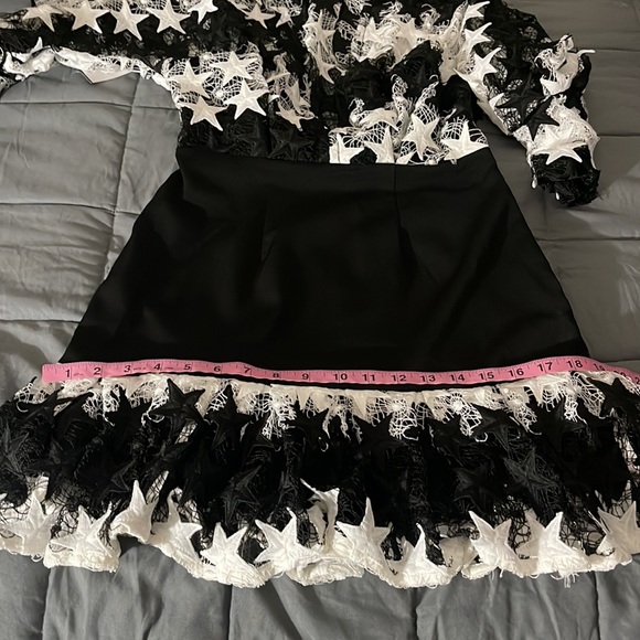 NO LONGER LOVERS STAR DRESS ASILIO INSPIRED BLACK AND WHITE STAR DRESS Size M - Picture 13 of 16